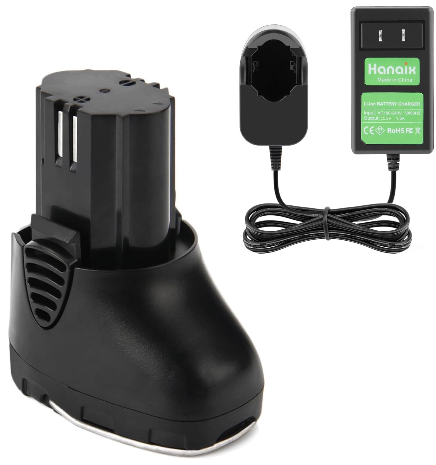 Amazon.com: Hanaix 10.8V 3.0Ah Li-ion Battery with Charger
